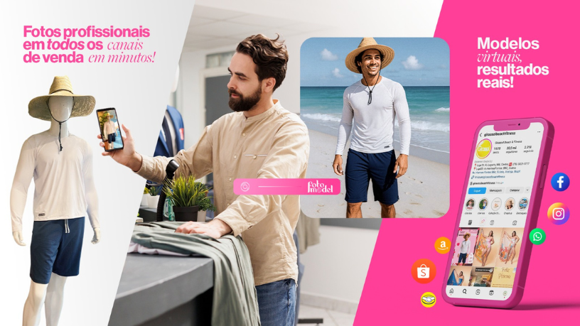 O FotoModel ajuda pequenos comércios a criar imagens que despertam identificação e afeto no cliente local.